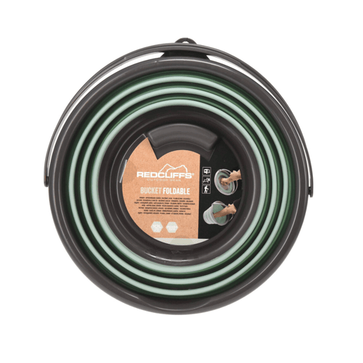 Balde dobrável Well Home 10l verde claro