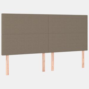 vidaXL Cabeceira Taupe 180x5x118128 cm Tecido