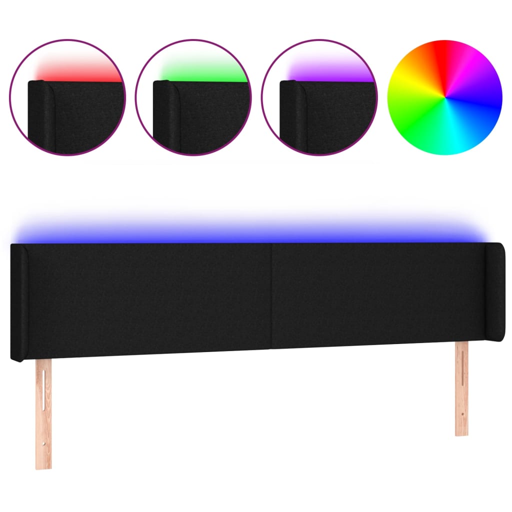 Cabecero Con Led 183 Negro