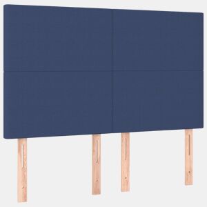 vidaXL Cabeceira Azul 144x5x118128 cm Tecido