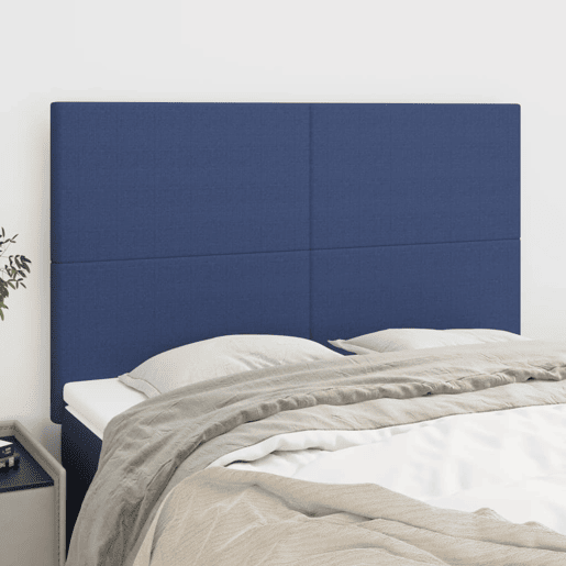 vidaXL Cabeceira Azul 144x5x118128 cm Tecido vidaXL Cabeceira Azul 144x5x118128 cm Tecido