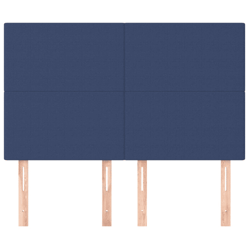 vidaXL Cabeceira Azul 144x5x118128 cm Tecido vidaXL Cabeceira Azul 144x5x118128 cm Tecido