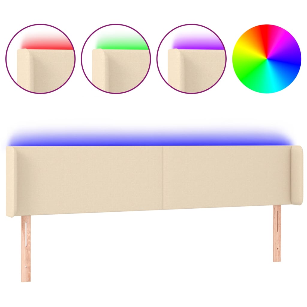 Cabecero Con Led 183 Crema