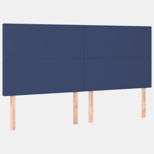 vidaXL Cabeceira Azul 160x5x118128 cm Tecido