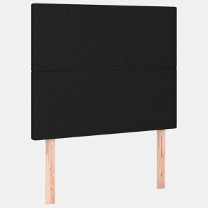 vidaXL Cabeceira Preta 80x5x118128 cm Tecido