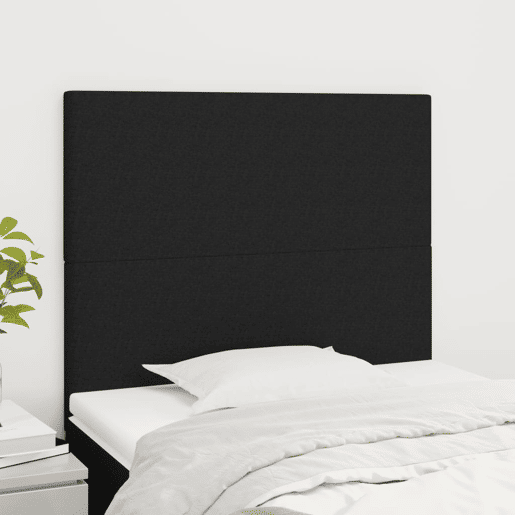vidaXL Cabeceira Preta 80x5x118128 cm Tecido vidaXL Cabeceira Preta 80x5x118128 cm Tecido