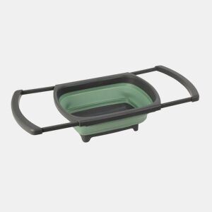 Cesto dobrável para máquina de lavar louça Well Home em verde e cinza