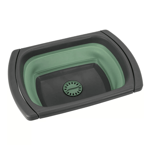 Cesto dobrável para máquina de lavar louça Well Home em verde e cinza