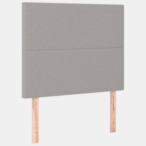 vidaXL Cabeceira Cinza Claro 100x5x118128 cm Tecido