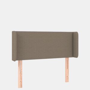 vidaXL Cabeceira cama luzes LED tecido 93x16x7888cm cinza-acastanhado