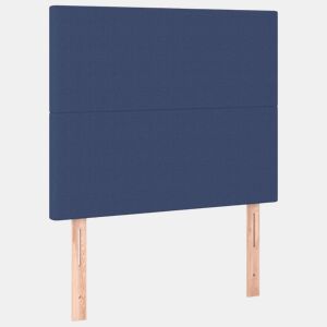 vidaXL Cabeceira Azul 90x5x118128 cm Tecido