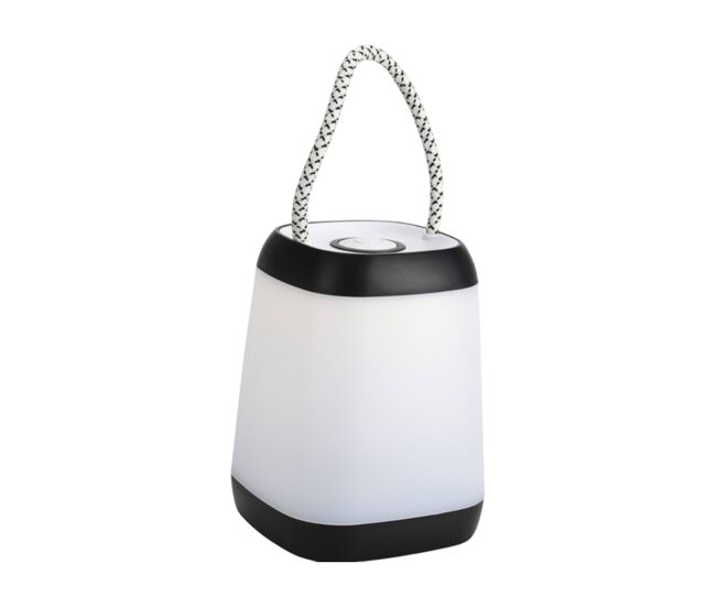 Well home lámpara de sobremesa portátil led con cuerda - 3 funciones en luz amarilla cálida 9x9x12cm