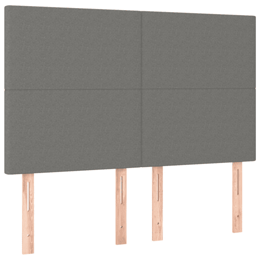 vidaXL Cabeceira Cinza Escuro 144x5x118128 cm Tecido vidaXL Cabeceira Cinza Escuro 144x5x118128 cm Tecido