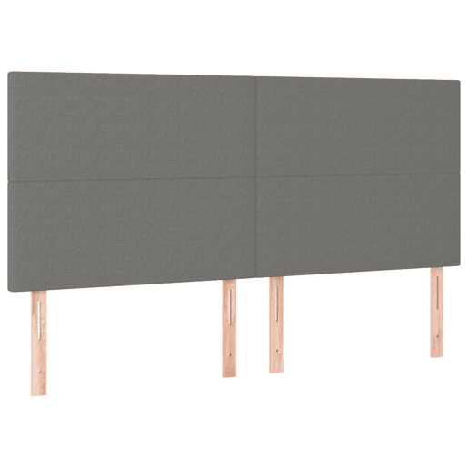 vidaXL Cabeceira Cinza Escuro 200x5x118128 cm Tecido