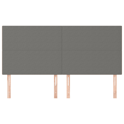 vidaXL Cabeceira Cinza Escuro 200x5x118128 cm Tecido