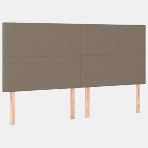 vidaXL Cabeceira Taupe 200x5x118128 cm Tecido