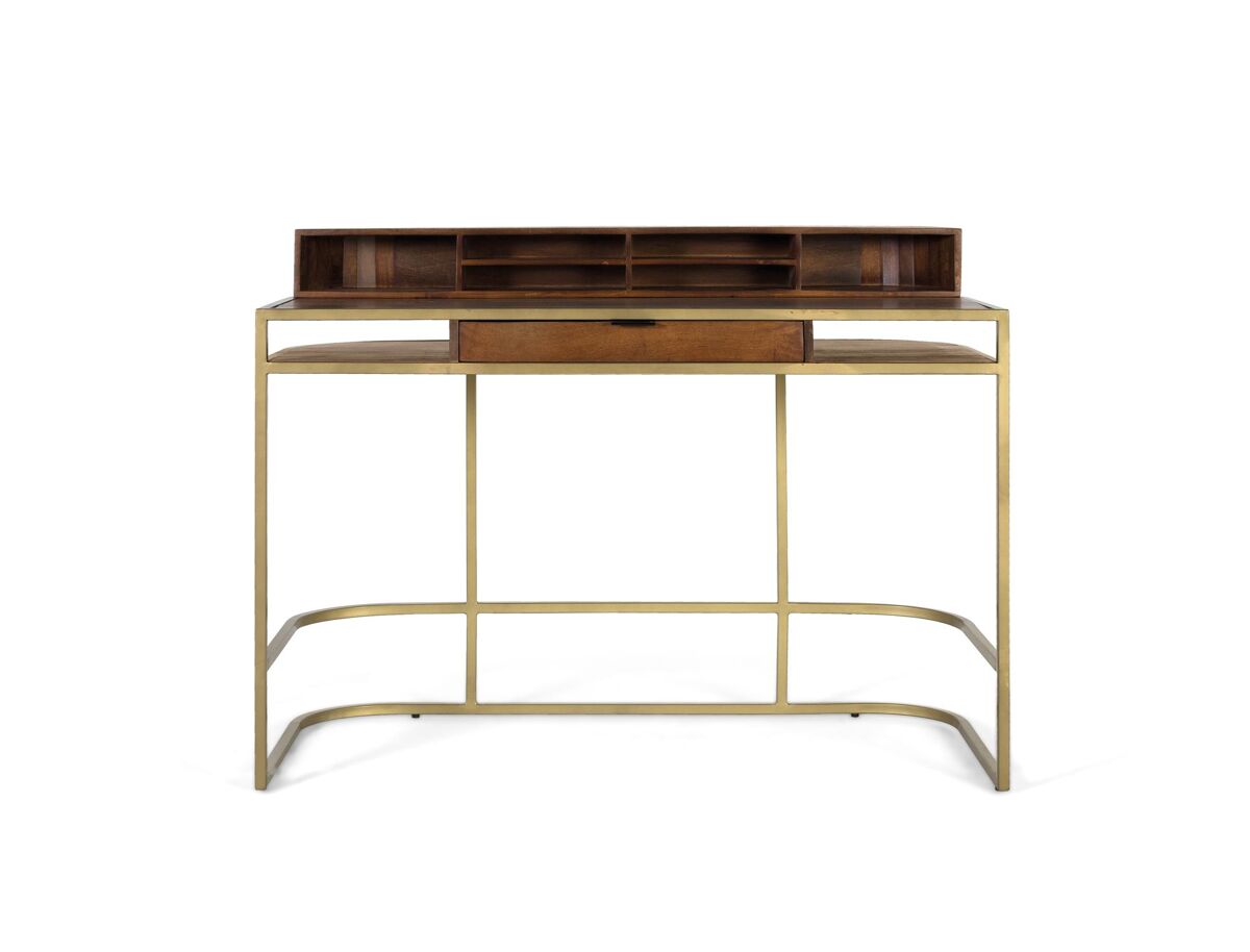 Escritorio fabricado a mano en madera de mango