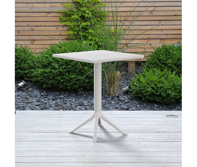 Mesa nuvela 60 x 60 cm plástico blanco ø 60 cm