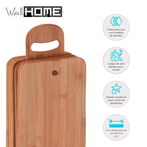 Conjunto de tábua de corte Well Home