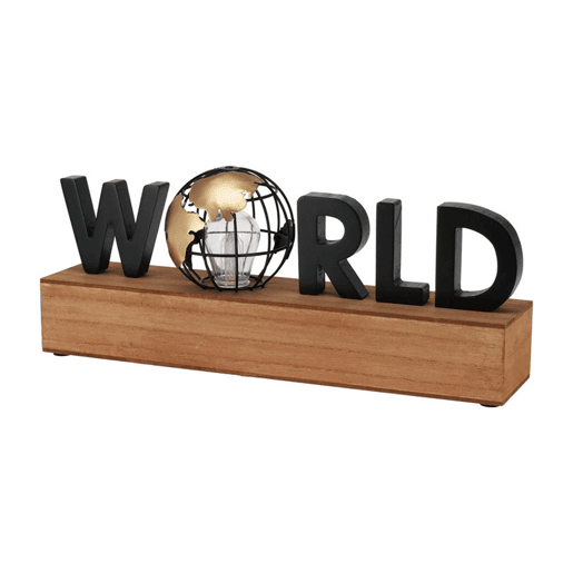 Lâmpada Well Home com texto LED ''World'' Lâmpada Well Home com texto LED ''World''