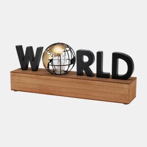 Lâmpada Well Home com texto LED ''World''