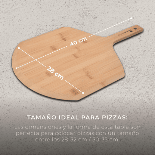 Conjunto composto por Cortador de Pizza + tábua de madeira MasterPRO