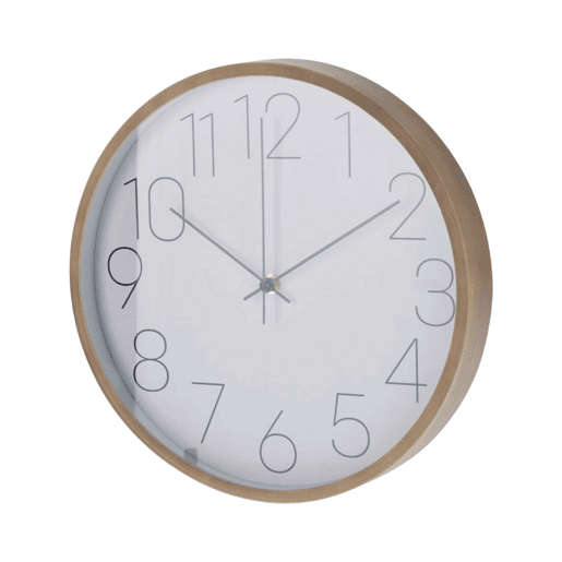 Relógio de parede moderno Well Home - ponteiros finos Ø30,5cm