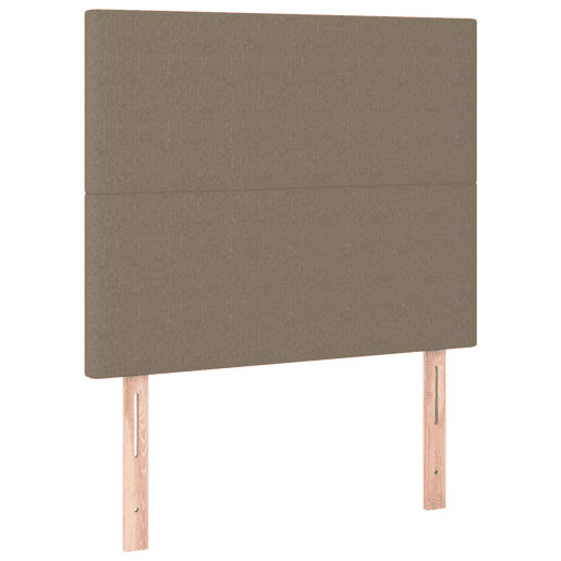 vidaXL Cabeceira Taupe 90x5x118128 cm Tecido vidaXL Cabeceira Taupe 90x5x118128 cm Tecido