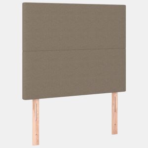 vidaXL Cabeceira Taupe 90x5x118128 cm Tecido