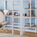 Cama alta infantil de madera de metal y mdf Cama alta infantil de madera de metal y mdf Natural/ Blanco