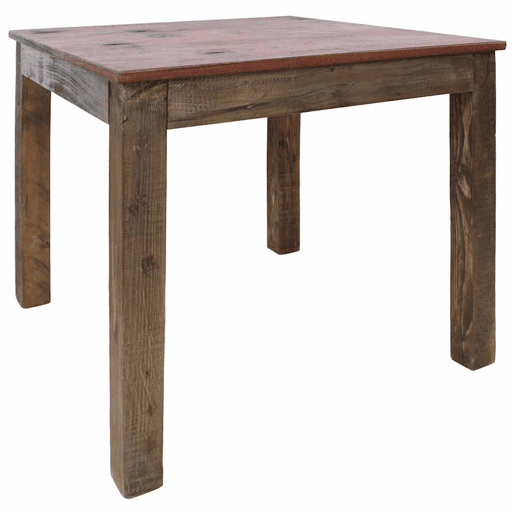vidaXL Mesa de jantar mistura de madeiras recicladas 82x80x76 cm