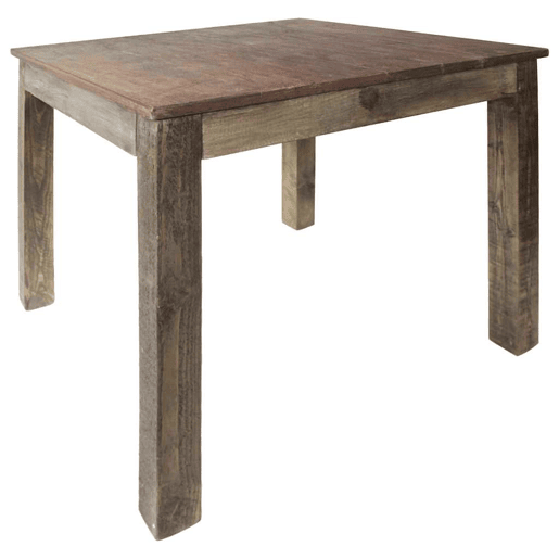 vidaXL Mesa de jantar mistura de madeiras recicladas 82x80x76 cm