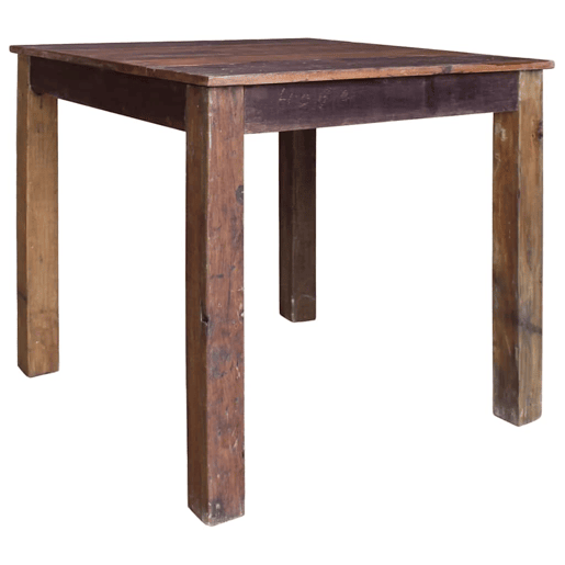 vidaXL Mesa de jantar mistura de madeiras recicladas 82x80x76 cm