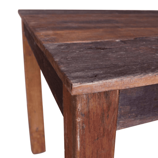 vidaXL Mesa de jantar mistura de madeiras recicladas 82x80x76 cm