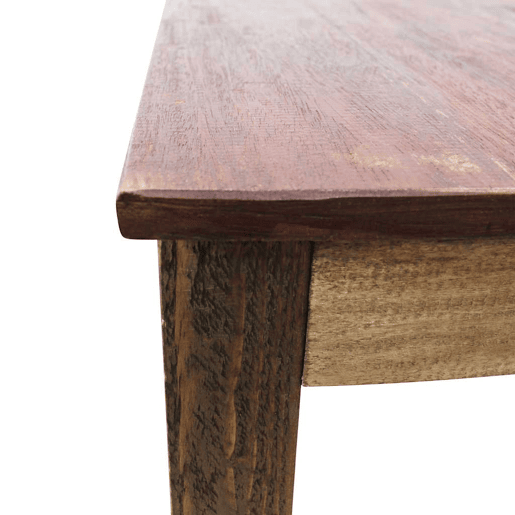 vidaXL Mesa de jantar mistura de madeiras recicladas 82x80x76 cm