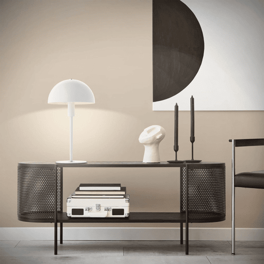 Well Home Candeeiro de mesa estilo cogumelo