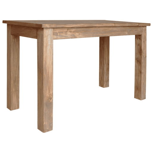 vidaXL Mesa de jantar madeira de mogno maciça 120x60x77 cm
