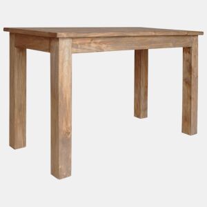 vidaXL Mesa de jantar madeira de mogno maciça 120x60x77 cm