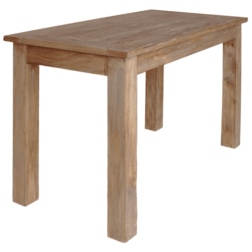 vidaXL Mesa de jantar madeira de mogno maciça 120x60x77 cm