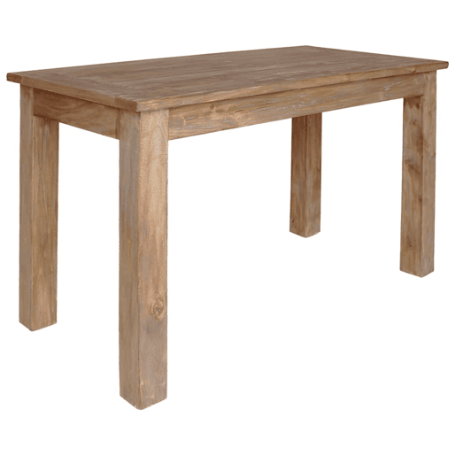 vidaXL Mesa de jantar madeira de mogno maciça 120x60x77 cm