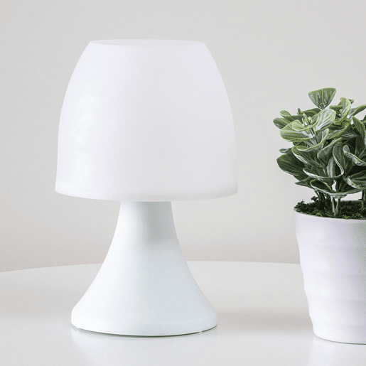 Well Home Candeeiro de mesa LED com lâmpada