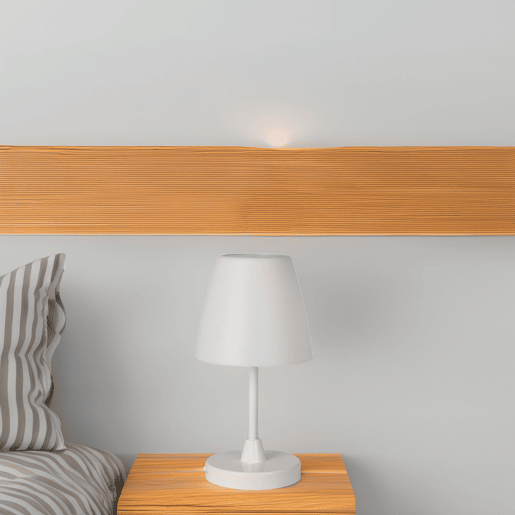 Candeeiro de mesa LED recarregável Well Home com 3 níveis de brilho