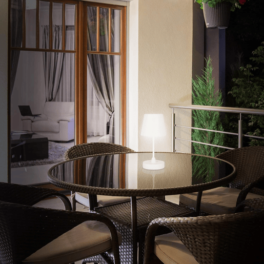 Candeeiro de mesa LED recarregável Well Home com 3 níveis de brilho