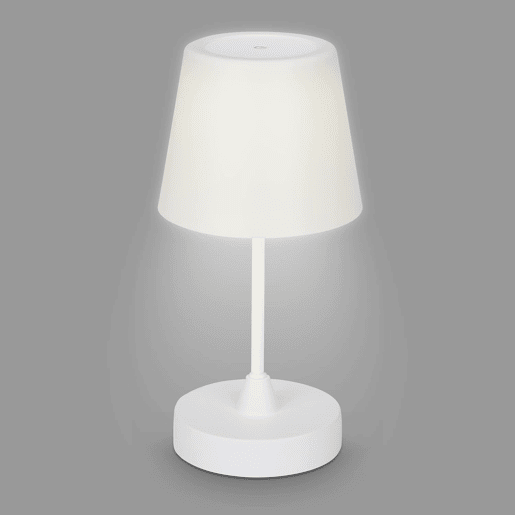 Candeeiro de mesa LED recarregável Well Home com 3 níveis de brilho