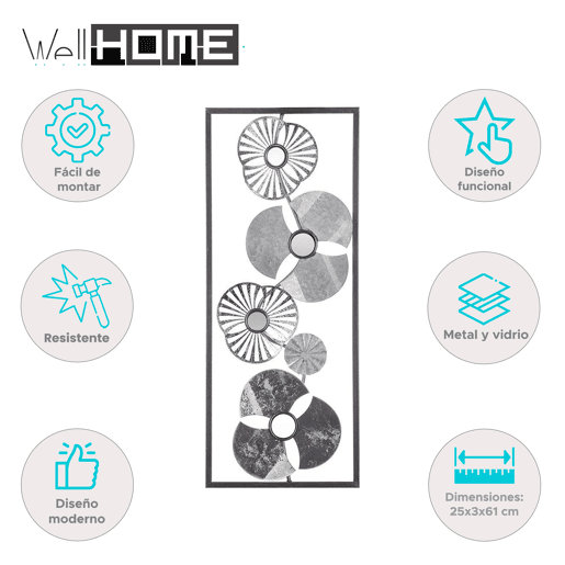 WELL HOME - Decoração de parede com flores