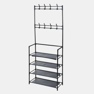 Well Home Cabide com 4 prateleiras de organização Alt.155cm