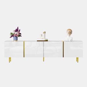 Móvel de TV 170cm de mdf com 4 portas,branco