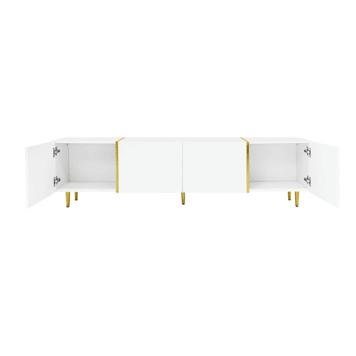 Móvel de TV 170cm de mdf com 4 portas,branco