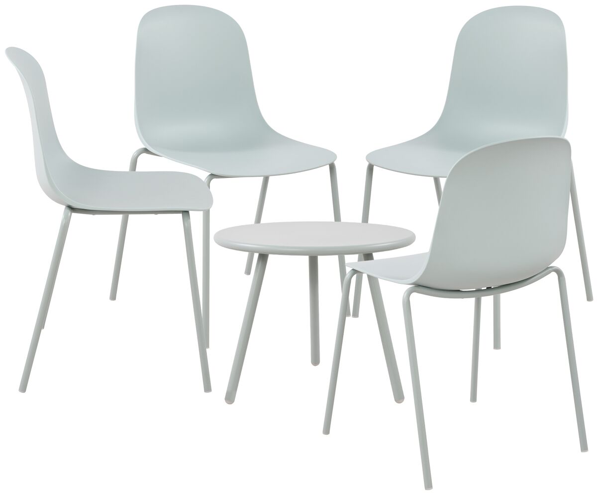 Suite de 4 plazas berdin plástico turquesa 156x156x85 cm
