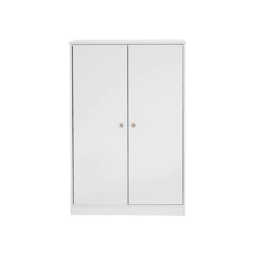 Roupeiro de MDF com barra de cabides e 2 portas de abrir,branco